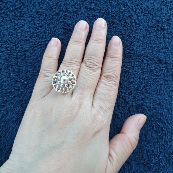 Vintage 1960s Atomic Burst Brutalist Ring by Alpo Kustaa Tammi, Finland - Picture 13 of 14